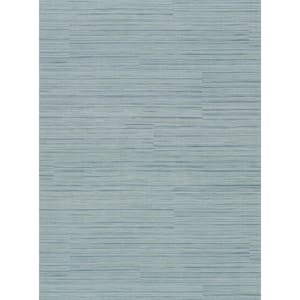Coltrane Teal Faux Grasscloth Teal Vinyl Strippable Roll (Covers 60.8 sq. ft.)
