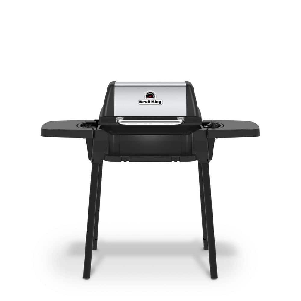 Porta-Chef 120 Portable Propane Grill in Stainless Steel and Black