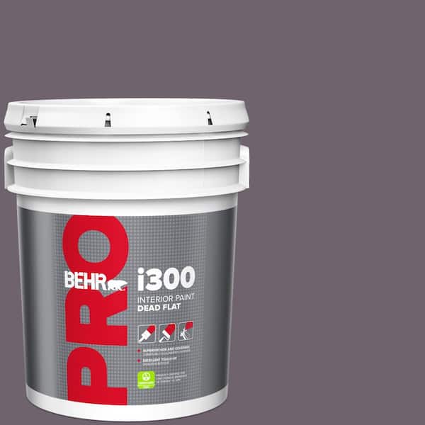 BEHR PRO 5 gal. #670F-6 Vintage Grape Dead Flat Interior Paint