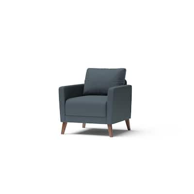 Derna 32 in. Dark Gray Polyester Upholstered Accent Chair