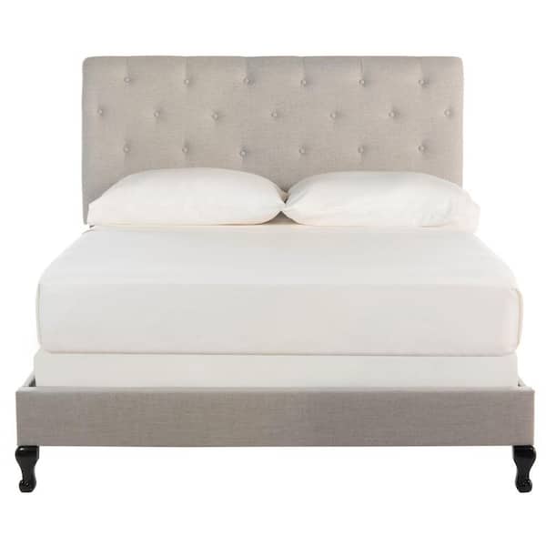SAFAVIEH Hathaway Gray Full Upholstered Bed