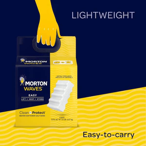 Morton Salt 40 lbs. Water Softener Salt Pellets Clean and Protect 1500 -  The Home Depot
