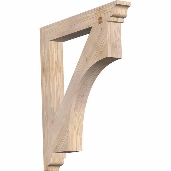Ekena Millwork 5.5 in. x 32 in. x 32 in. Western Red Cedar Westlake Traditional Smooth Bracket