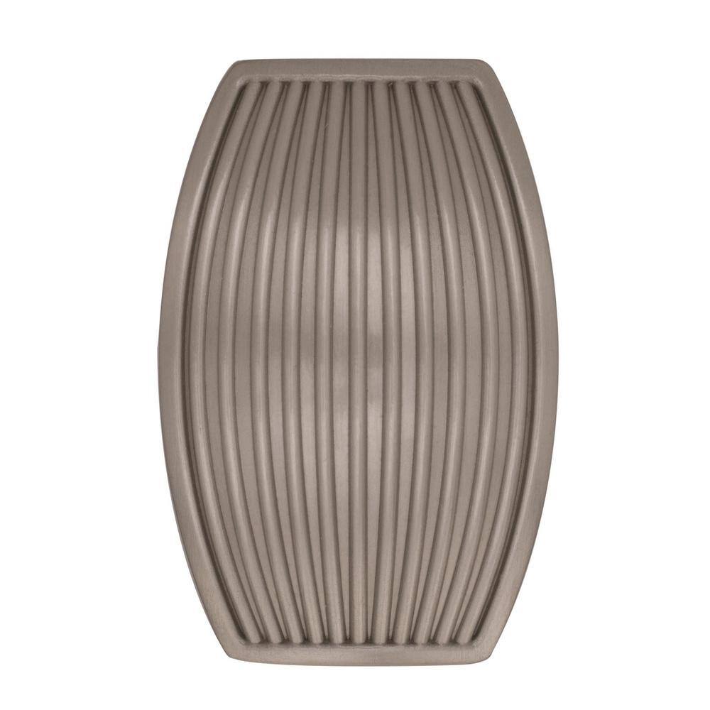 Satin Nickel Ribbed T-Handle Cabinet Knob with Mounting Hardware