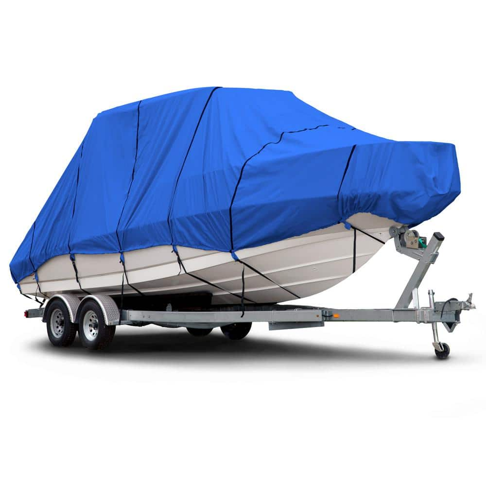 Budge Sportsman 600 Denier 20 ft. to 22 ft. (Beam Width to 106 in.) Blue Hard Top/T-Top Boat Cover Size BTHT-6