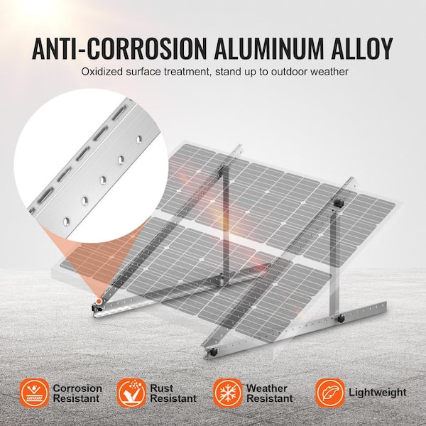 Solar Panel Bracket, 1140 Mm, 4 Pieces, 45 Inch Brackets, Solar Panel Flat Roof For 2 Solar - View #7