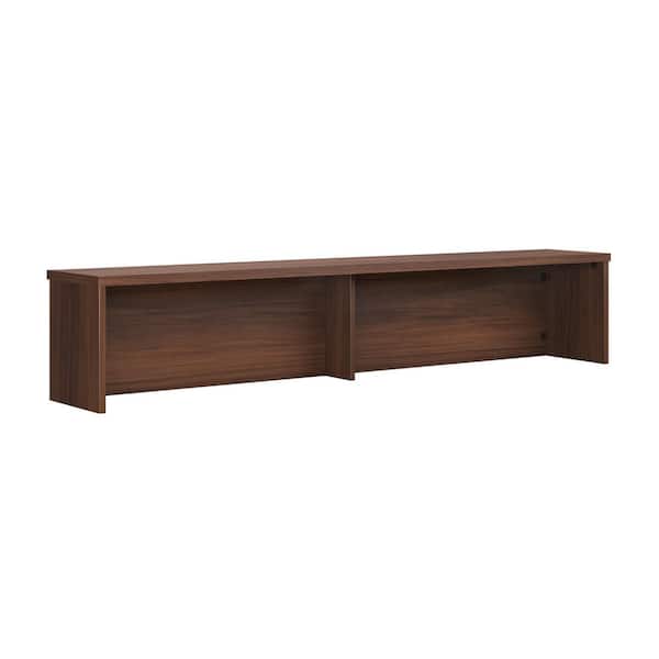 Unbranded Affirm Noble Elm Dark Wood Color Reception Desk Station Hutch with Melamine Top