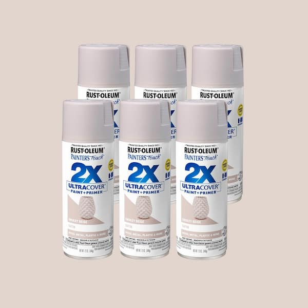 12 oz. Satin Smokey Beige General Purpose Spray Paint (6-Pack)