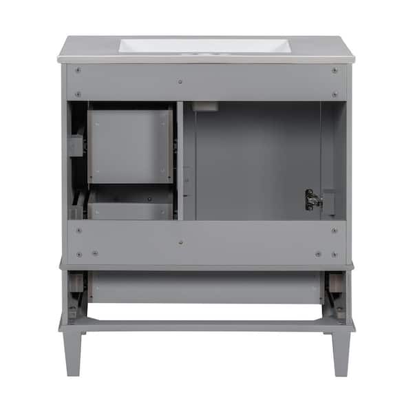 Virubi 30 in. W x 18 in. D x 34 in. H Single Sink Bath Vanity in