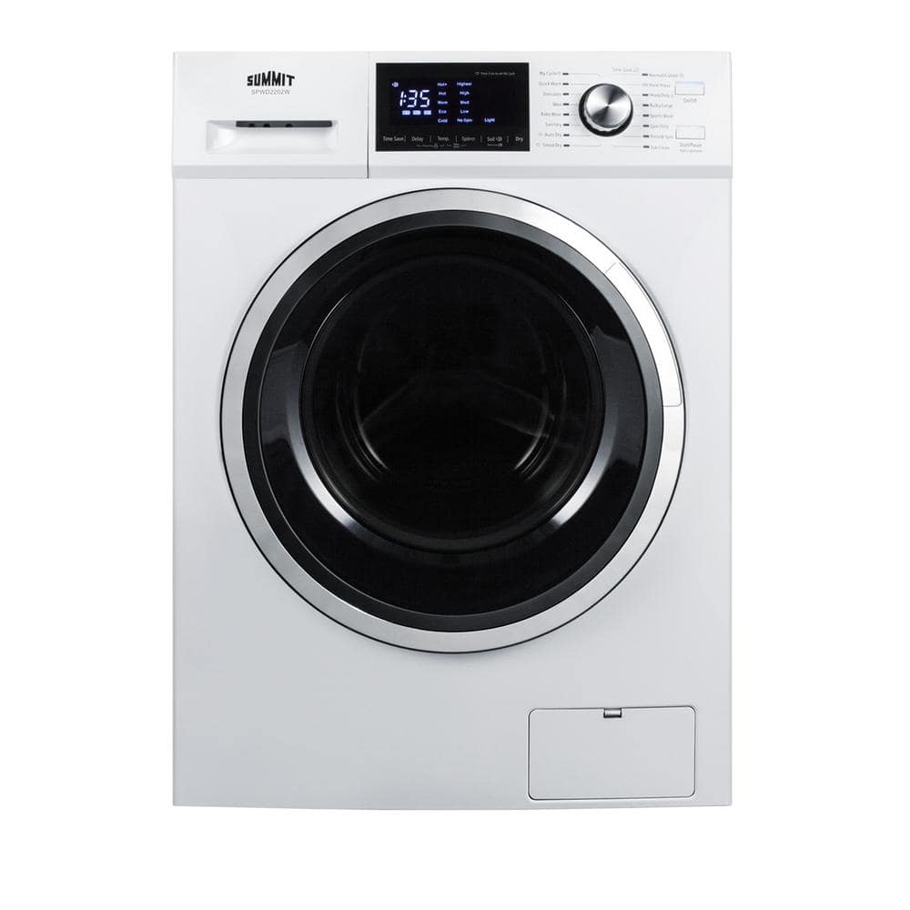 2.7 cu. ft. All-in-One Washer and Electric Ventless Dryer in White