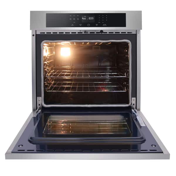 30 in. Single Electric Wall Oven with Convection and Self-Cleaning in Stainless Steel