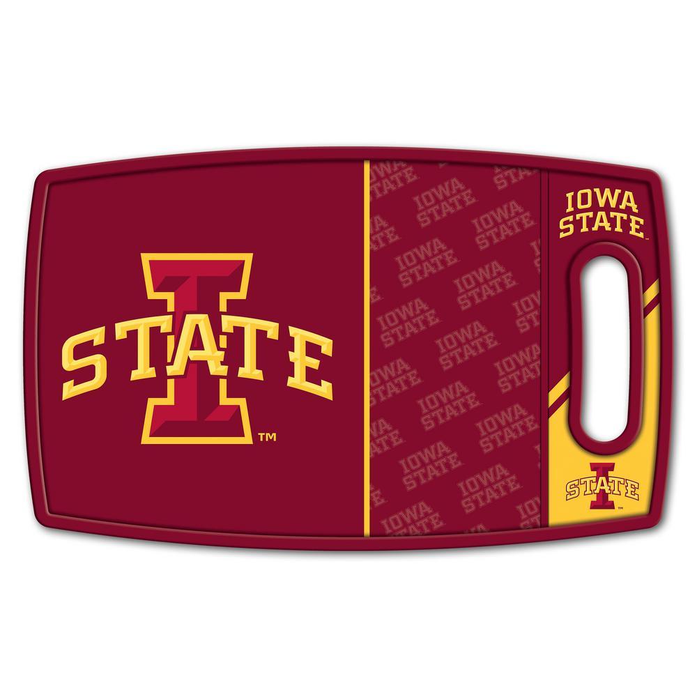 NCAA Iowa State Cyclones Logo Series Cutting Board 9in x 0.5in- Rectangle- Manufactured Wood and polypropylene