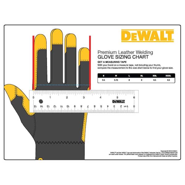 DEWALT Medium Premium Leather Welding Gloves (1-Pair) DXMF04051MD
