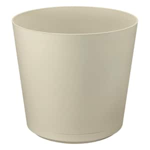 16 in. Kyra Large Cottage Stone Resin Planter (16 in. D x 14.2 in. H) with Attached Saucer