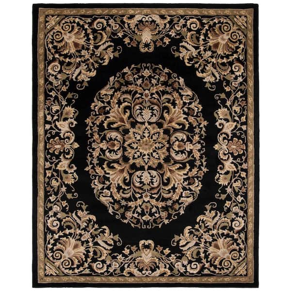SAFAVIEH Heritage Black 8 ft. x 10 ft. Border Area Rug