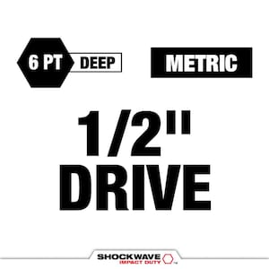 SHOCKWAVE 1/2 in. Drive 17 mm. Lug Nut Impact Socket (1-Pack)