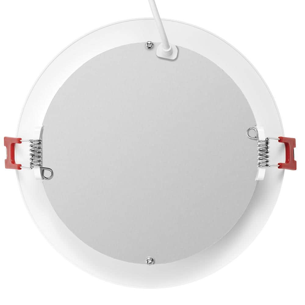 White 6-Inch Slim Canless LED Recessed Light with Selectable Color Temperature