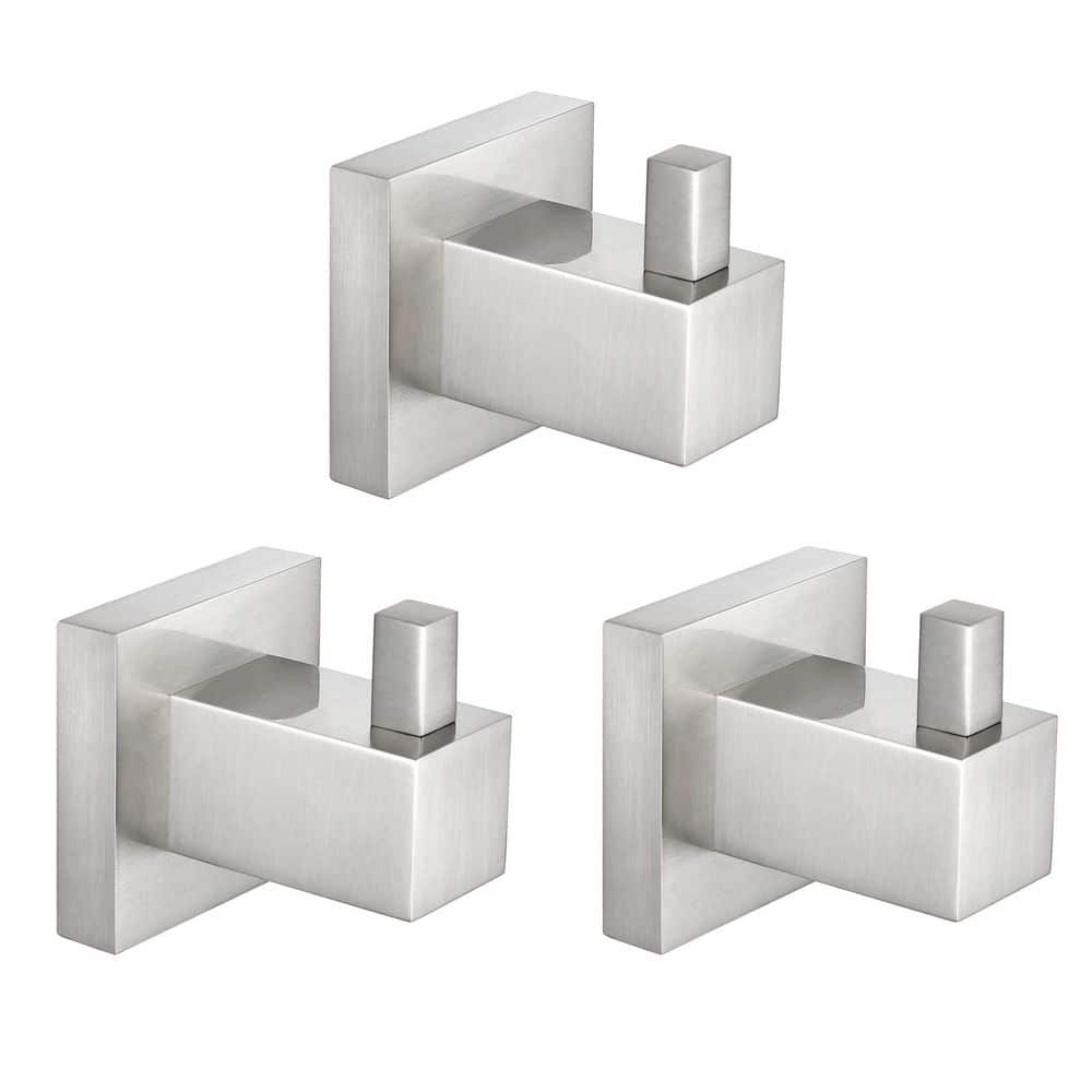 Bathroom Accessories J-Hook Robe/Towel Hook 3PCS in Brushed Nickel price history on PriceWatchPro