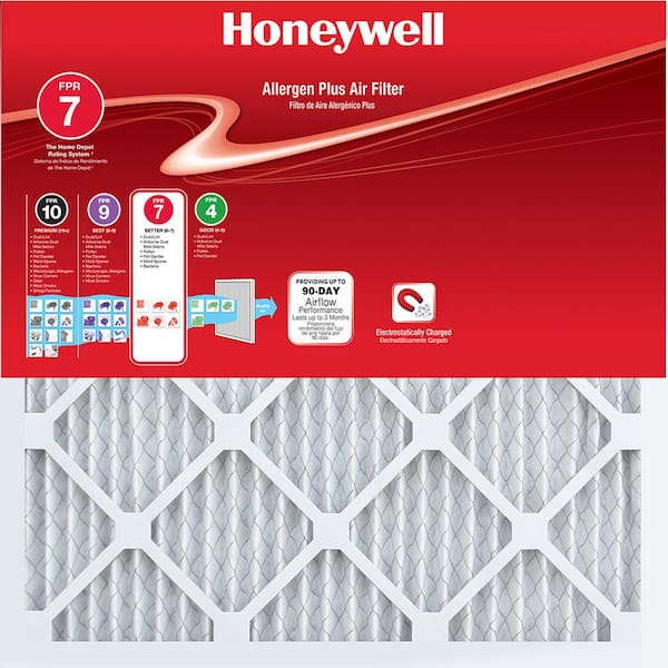 Honeywell 16 x 30 x 1 Allergen Plus Pleated FPR 7 Air Filter