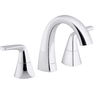 Medley 2-Handle Deck Mount Bath Faucet Trim Kit in Polished Chrome (Valve Not Included)
