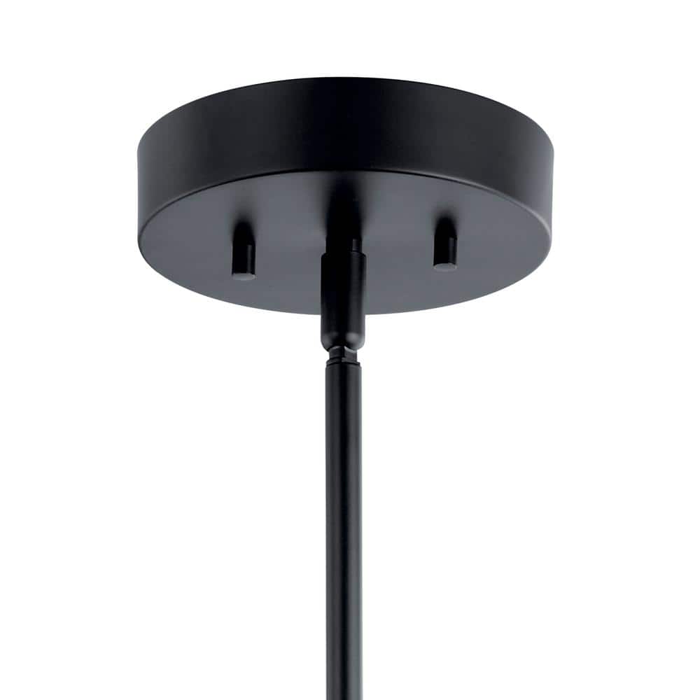 Baland Black Mini LED Pendant with Frosted Acrylic Bowl