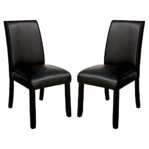 Grandstone Contemporary Side Chair with Black (Set of 2)