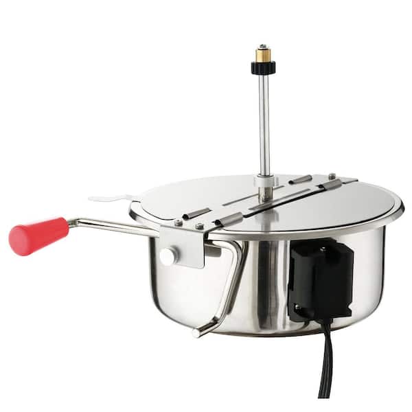 Stainless Steel Platinum Series Popcorn Popper with Glass Lid