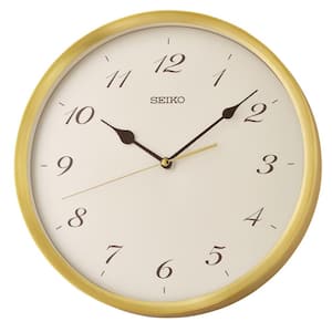 12 in. Gold Saito Jewel Tone Wall Clock