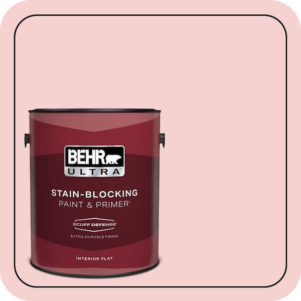 BEHR ULTRA 1 gal. #P170-1A Pinky Promise Extra Durable Flat Interior Paint & Primer