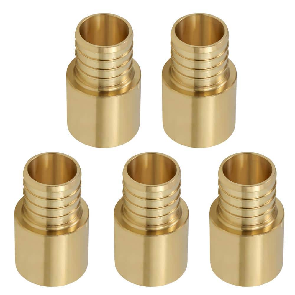 1/2 in. Brass Male Sweat Copper Adapter x 3/4 in. Pex Barb Pipe Fitting (5-Pack) price history on PriceWatchPro
