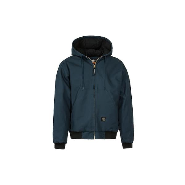 Berne Men's Extra Small Regular Navy 100% Cotton Original Hooded Jacket