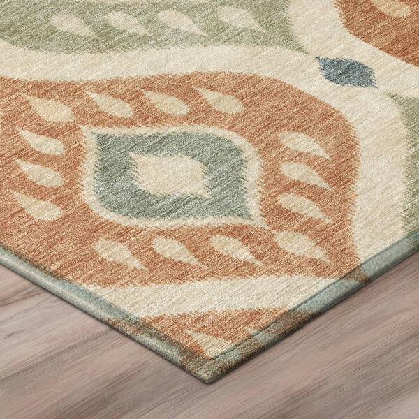 Chantille Machine Washable Indoor/Outdoor Abstract ACN3123 Copper 3 ft. x 4 ft. Area Rug
