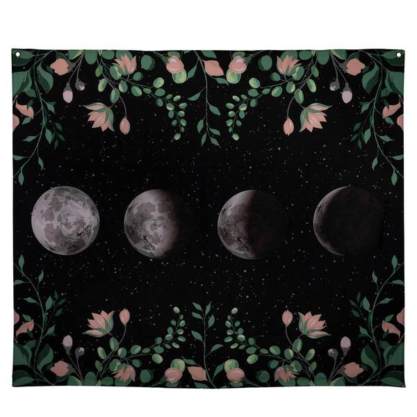 floral moon tapestry