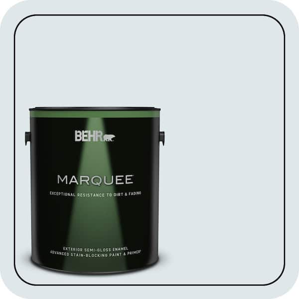 BEHR MARQUEE 1 gal. #570E-1 Glass Bead Semi-Gloss Enamel Exterior Paint & Primer
