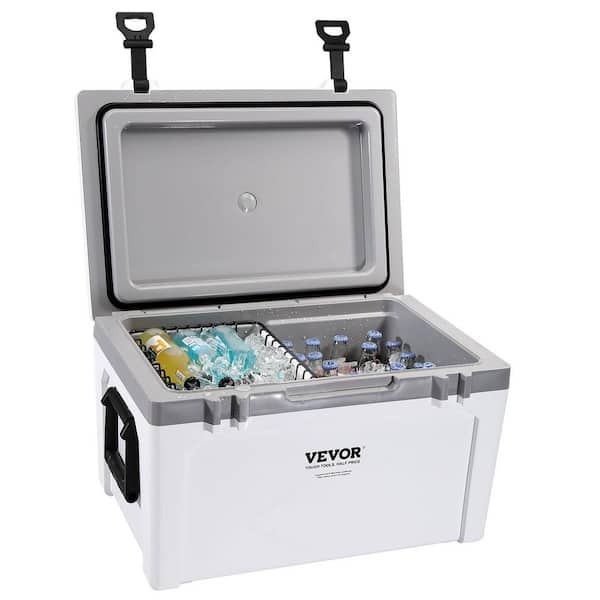 Insulated Portable Cooler, 52 Qt. Holds 50 Cans, Ice Retention Hard Cooler with Heavy Duty Handle, Ice Chest Lunch Box
