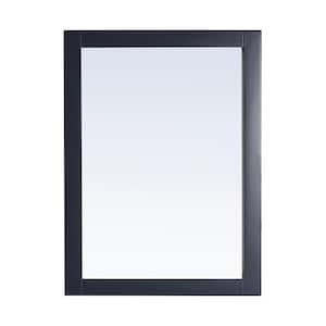30.00 in. W x 22.00 in. H Framed Rectangular Bathroom Vanity Mirror in Midnight Blue