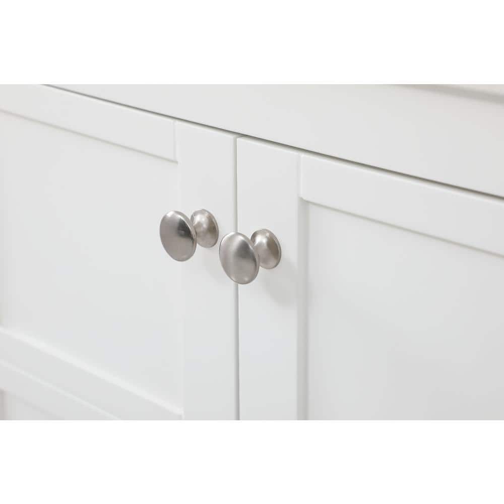 Theo 60" White MDF Bathroom Vanity with Calacatta Marble Top