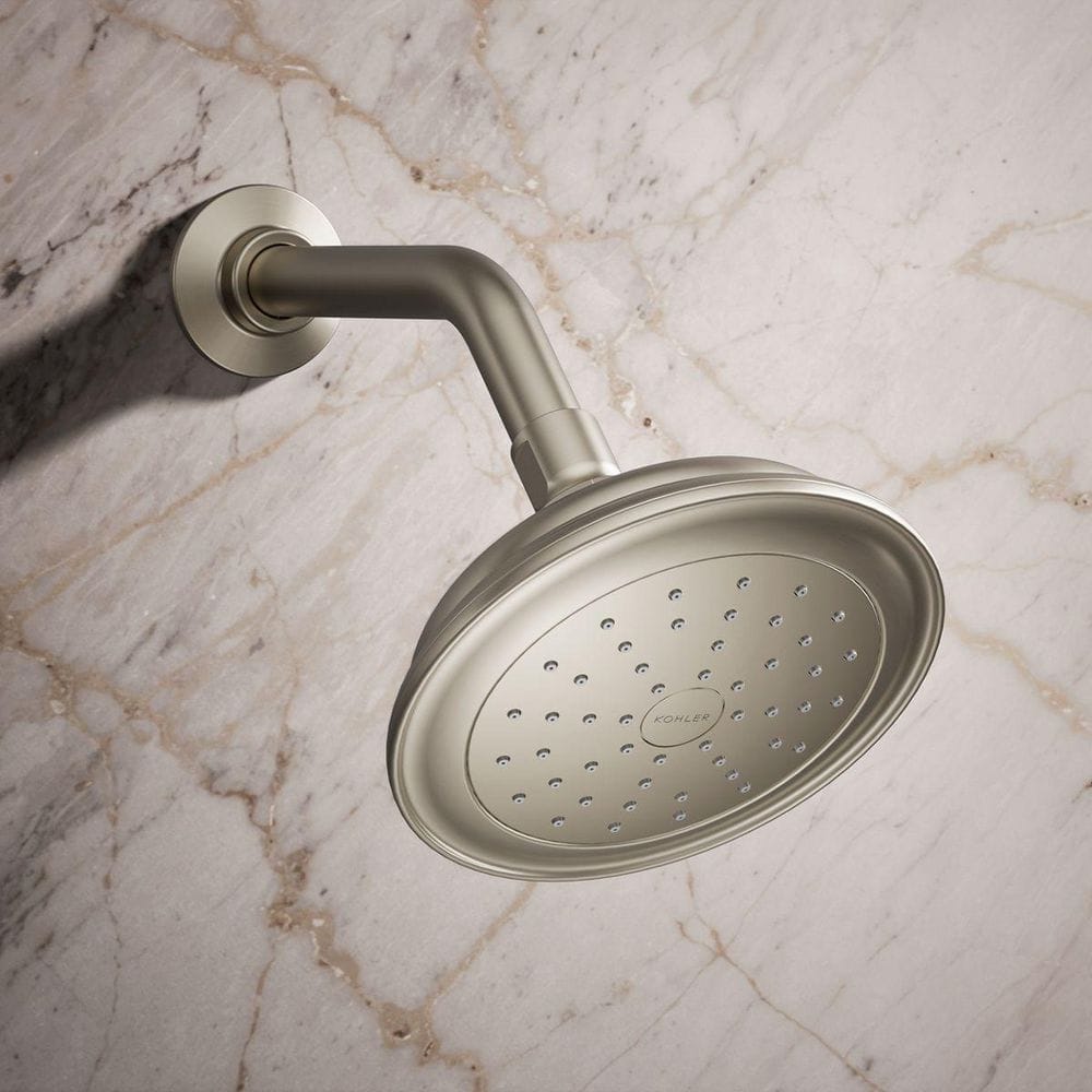 Artifacts Elegance Wall-Mounted Shower Head in Vibrant Brushed Nickel