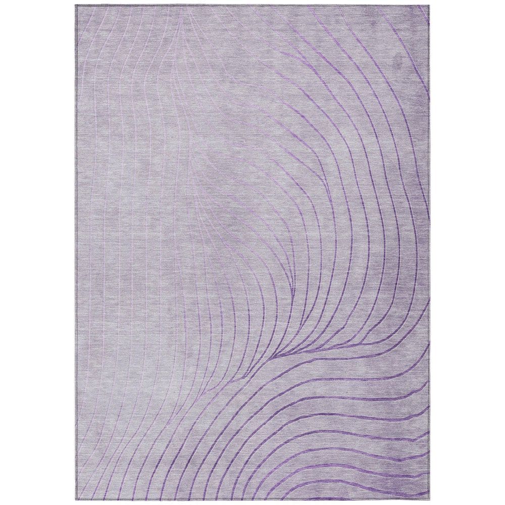Chantille Machine Washable Indoor/Outdoor Abstract ACN2107 Lavender 5 ft. x 7 ft. 6 in. Area Rug price history on PriceWatchPro