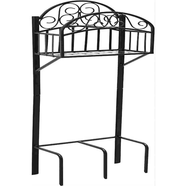 119-KD with Shelf Hose Stand, Black