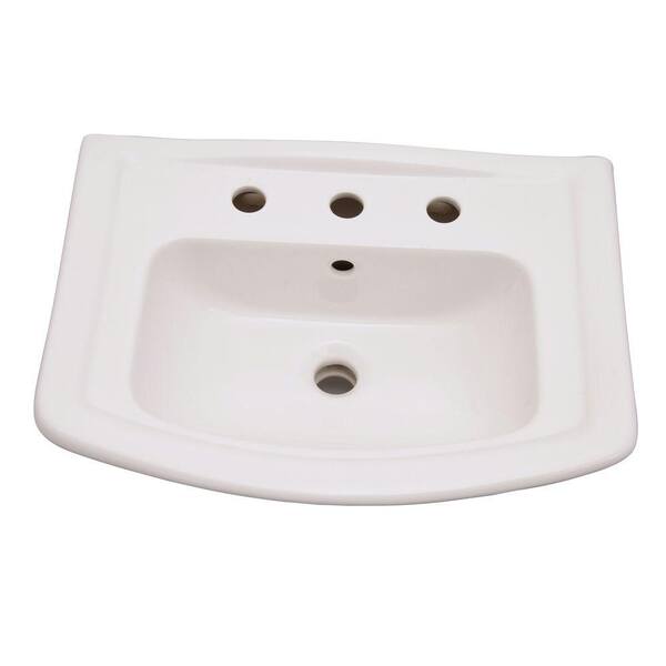 Unbranded - Washington 550 Vitreous China Pedestal Combo Bathroom Sink in White