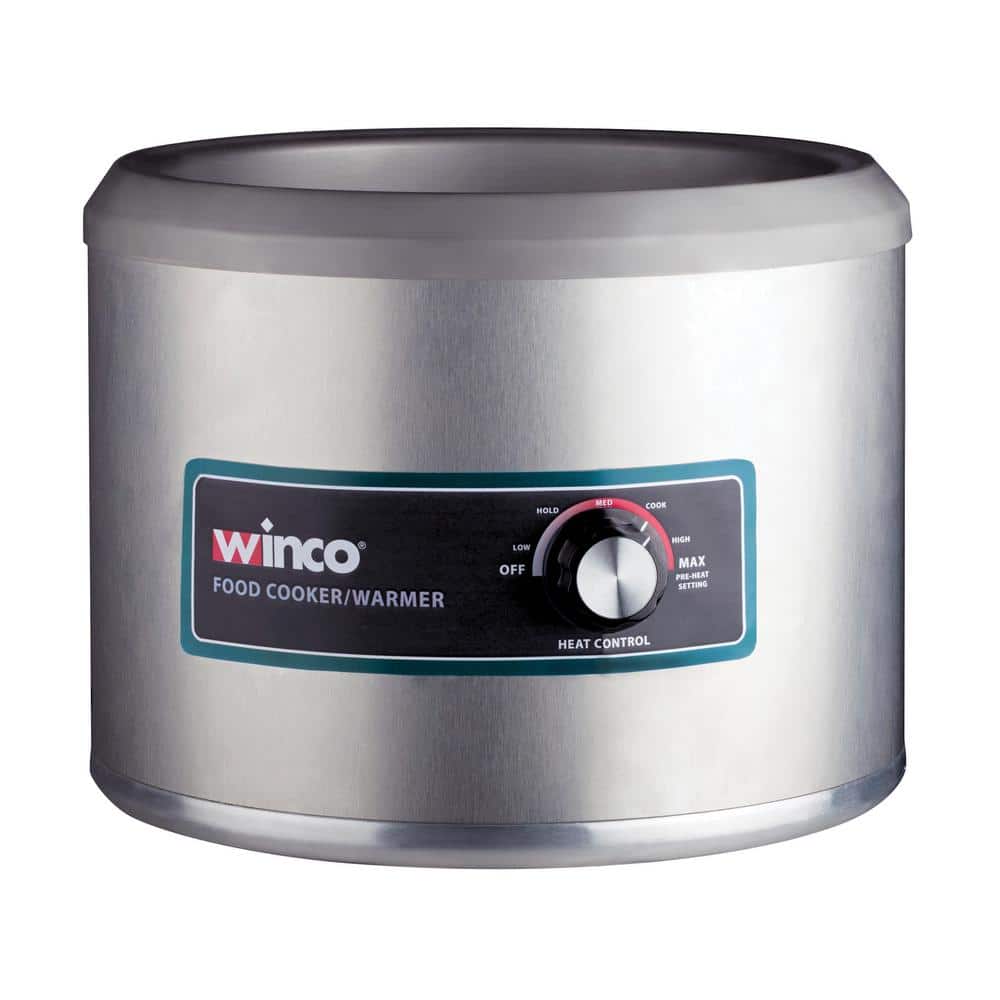 11 Qt. Silver Round Food Warmer/Cooker