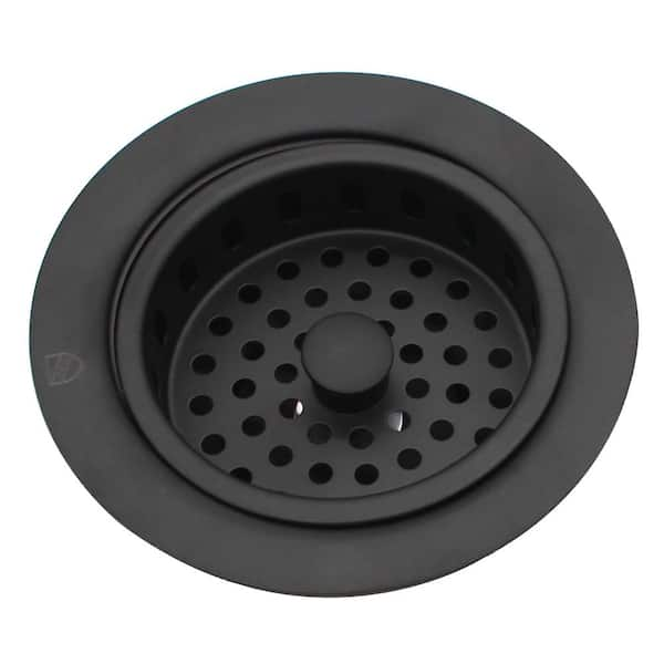 Danco Hair Catcher Replacement Strainer Basket, Black - 3 pack