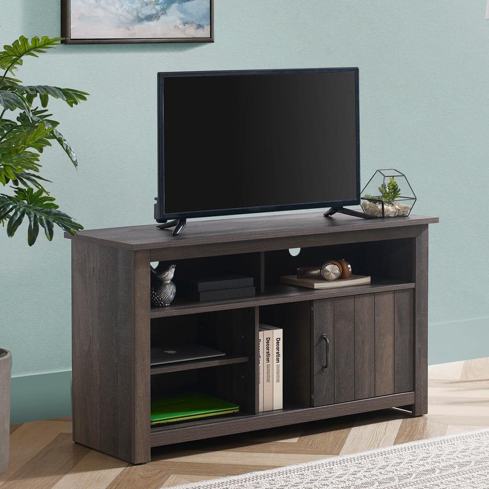 FESTIVO 47.4 in. Dark Drift Wood TV Stand (Fits TVs up To 55 in ...