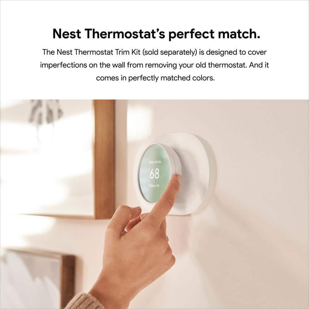 Fog Round Programmable Digital Smart Thermostat with Mounting Hardware