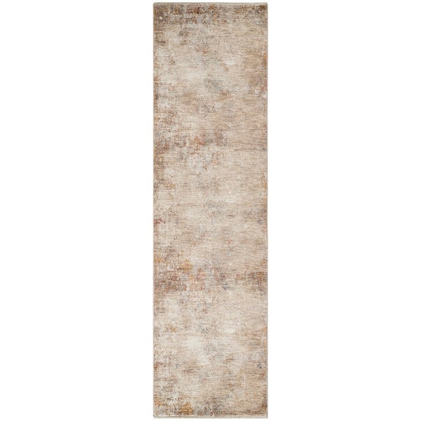 Amer Rugs Albany Beige 3 ft. x 10 ft.  Oriental Runner Rug