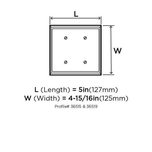 Amerock Black Bronze 2-Rocker Light Switch Wall Plate