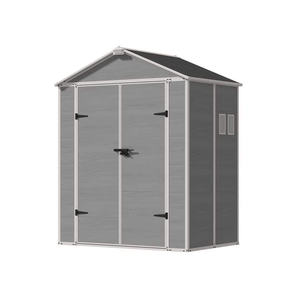 6 ft. W x 4 ft. D Outdoor Resin Garden Tool Storage Shed for Backyard (24 sq. ft.) price history on PriceWatchPro