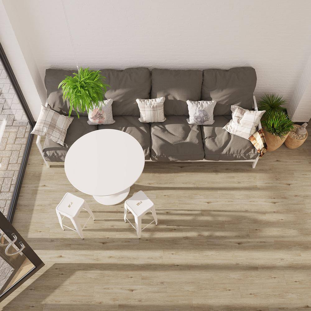 Straw Matte 6" x 36" Glue Down Luxury Vinyl Plank Flooring