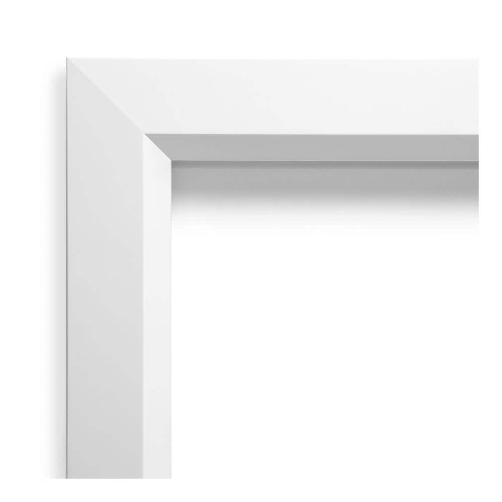 Blanco White Wood Framed Large Cork Bulletin Board
